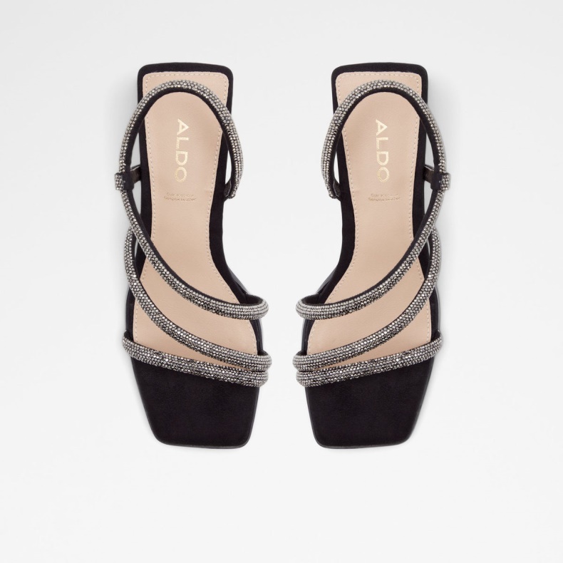 Aldo Fashion Sorte Gannateriel Sandaler Med Hæl