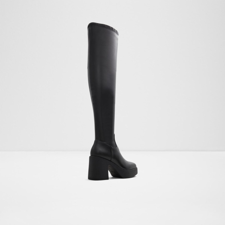Aldo Fashion Upscale Over Knæet Støvlen Sort