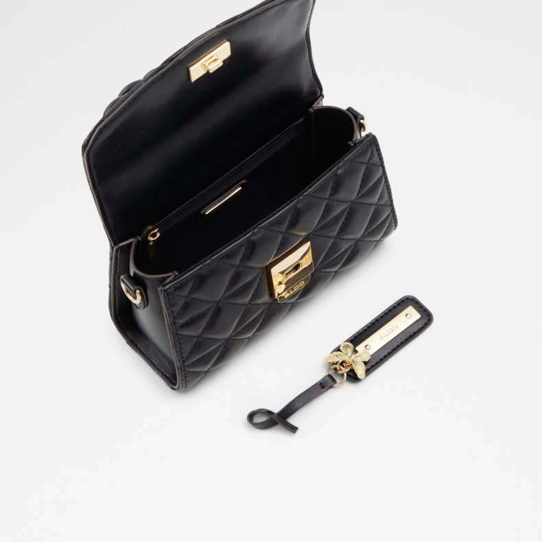 Sort Aldo Fashion Ribands Top Håndtag Taske