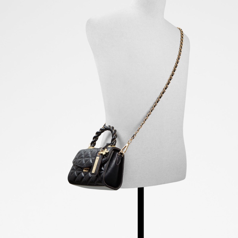 Sort Aldo Fashion Ribands Top Håndtag Taske