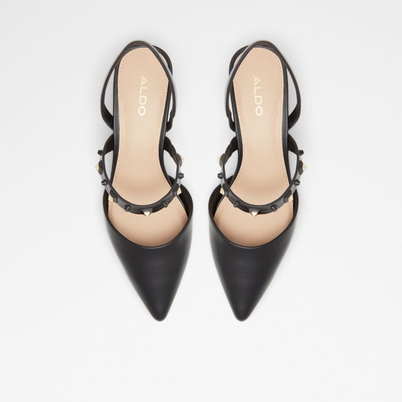 Mode Sorte Aldo Jennenaldar Sko Med Hæle