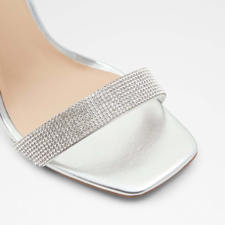 Sølv Aldo Fashion Afendaven Sandaler Med Hæl