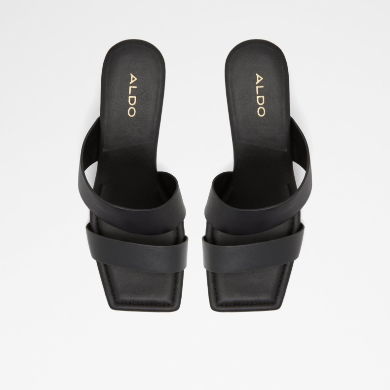 Sort Aerno Højhælet Sandal Blokhæl Fashion Aldo