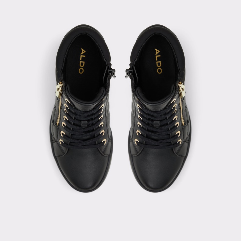 Aldo Fashion Ailannah Høj Top Sneaker Kilehæl Sort