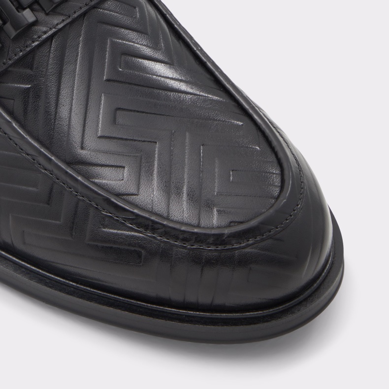 Mode Sort Læder Aldo Ny Ankomst Aleck Loafer