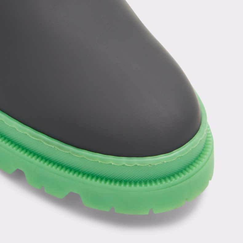 Sort Læder Gummi Mode Aldo Alencia Chelsea Støvle