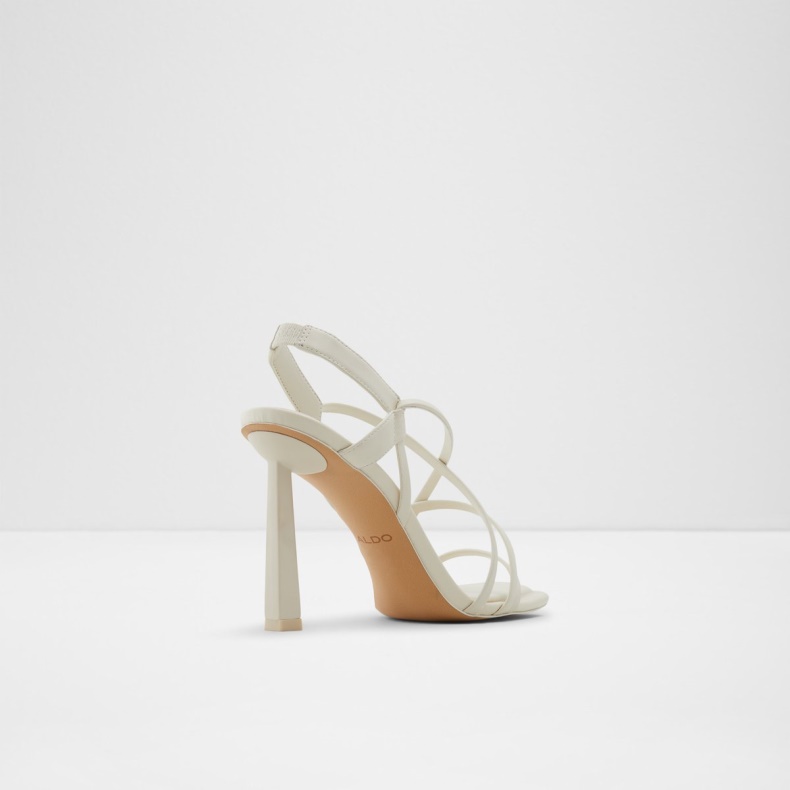 Fashion Aldo Hvid Amilia Strappy Højhælet Sandal