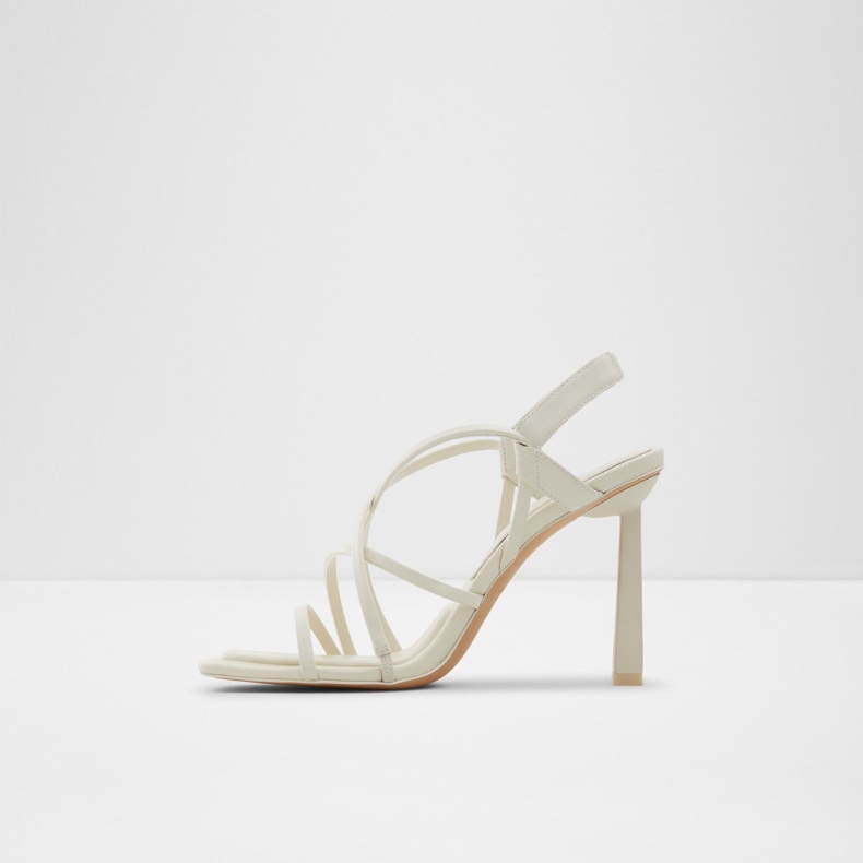 Fashion Aldo Hvid Amilia Strappy Højhælet Sandal