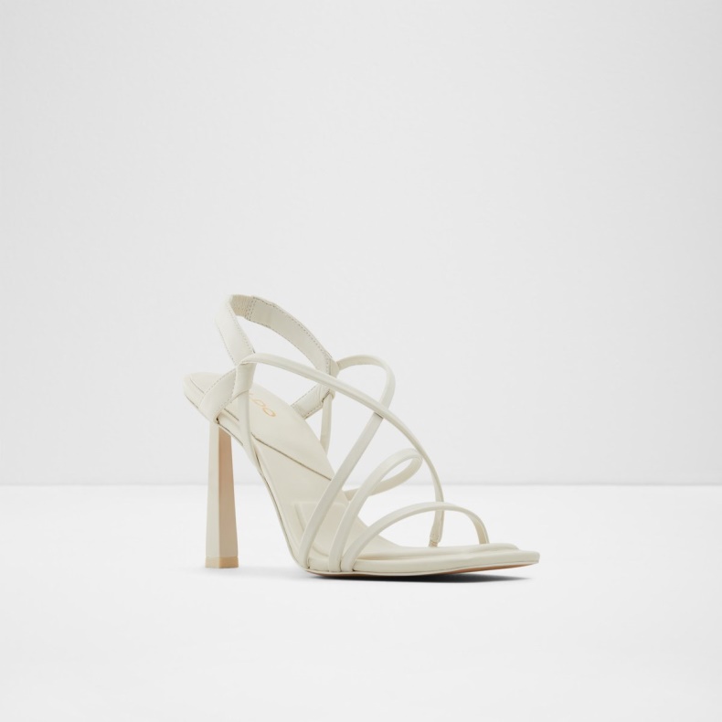 Fashion Aldo Hvid Amilia Strappy Højhælet Sandal