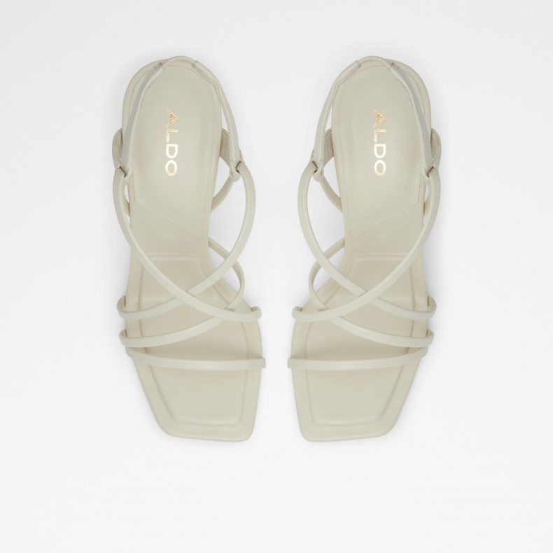 Fashion Aldo Hvid Amilia Strappy Højhælet Sandal