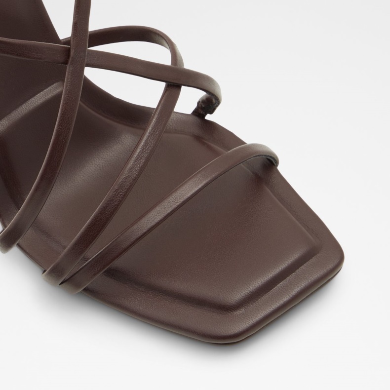 Mode Mørkebrun Amilia Strappy Højhælet Sandal Aldo