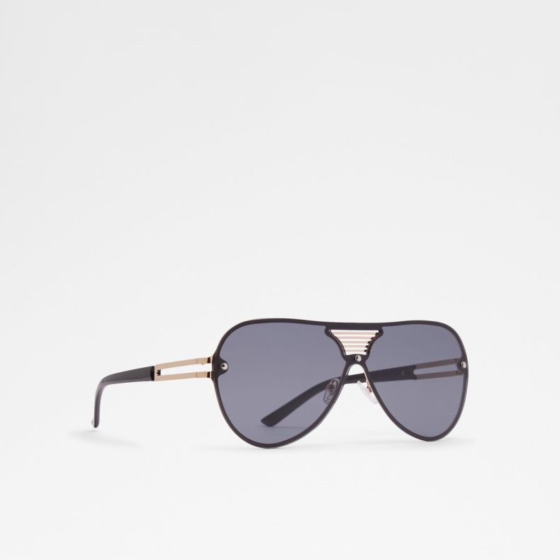 Sort-guld Multi Aonyx Aviator Solbriller Aldo Mode