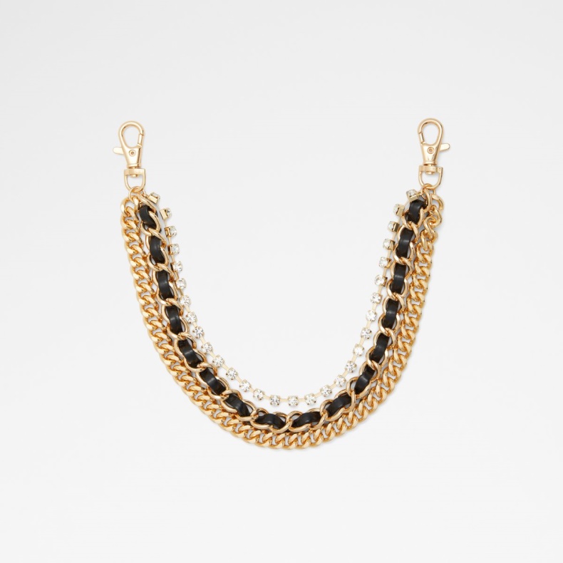 Aldo Lav Lager Astiraniel Håndtaske Kæde Sort-guld Multi Mode