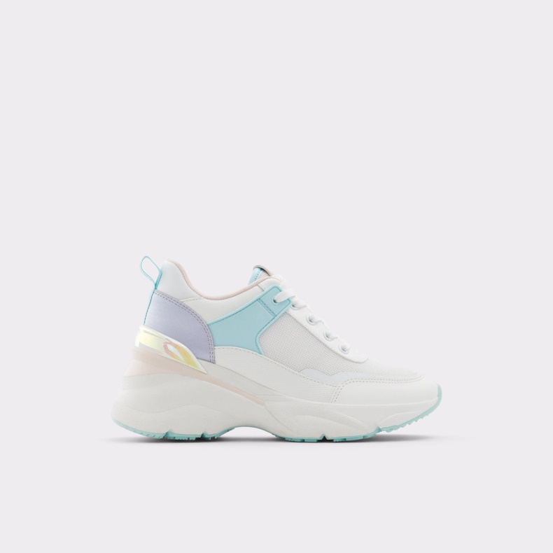 Fashion Aldo Pastel Multi Azuria Wedge Sneaker Jogger Sål