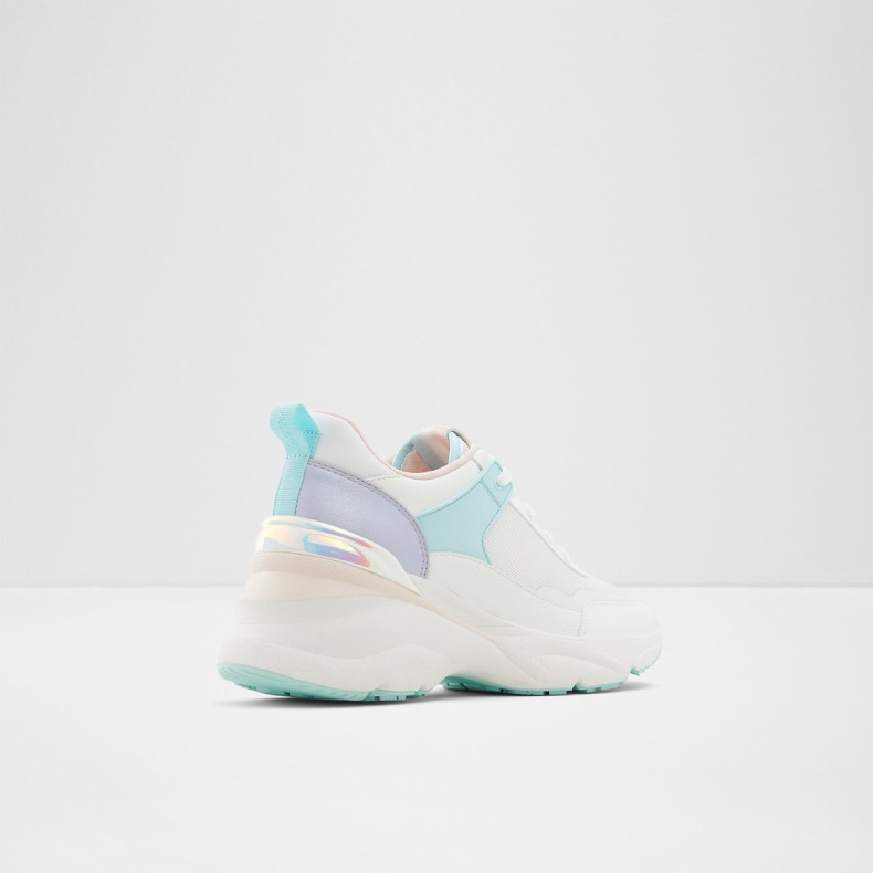 Fashion Aldo Pastel Multi Azuria Wedge Sneaker Jogger Sål