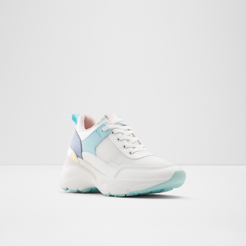 Fashion Aldo Pastel Multi Azuria Wedge Sneaker Jogger Sål