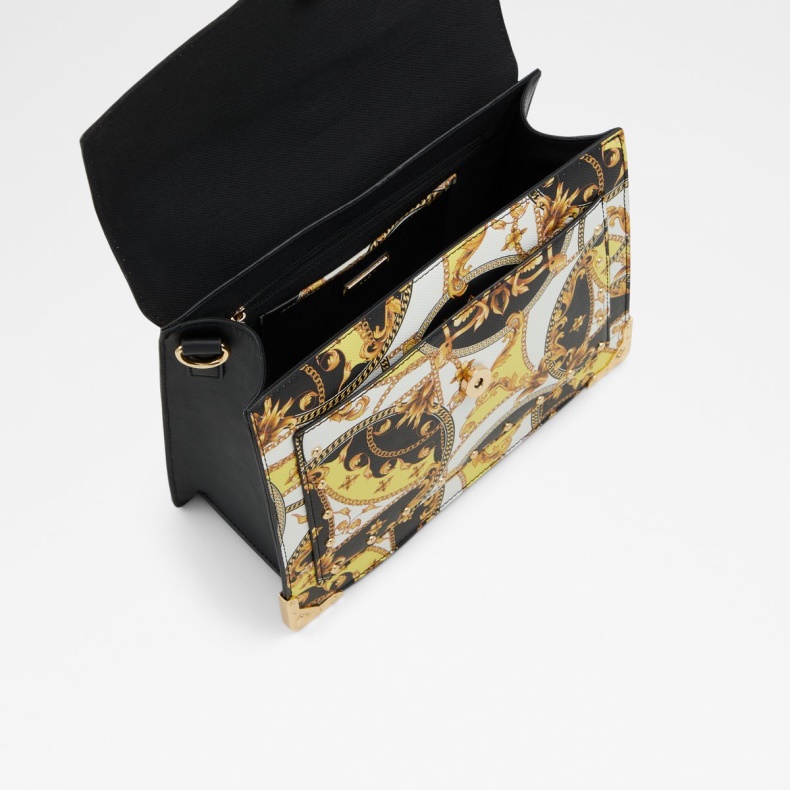 Fashion Aldo Baro Top Håndtag Taske Sort Multi