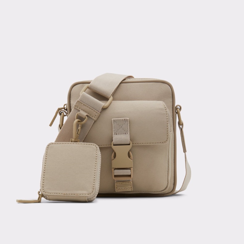 Aldo Fashion Medium Beige Basal Crossbody Taske