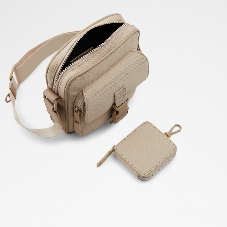 Aldo Fashion Medium Beige Basal Crossbody Taske