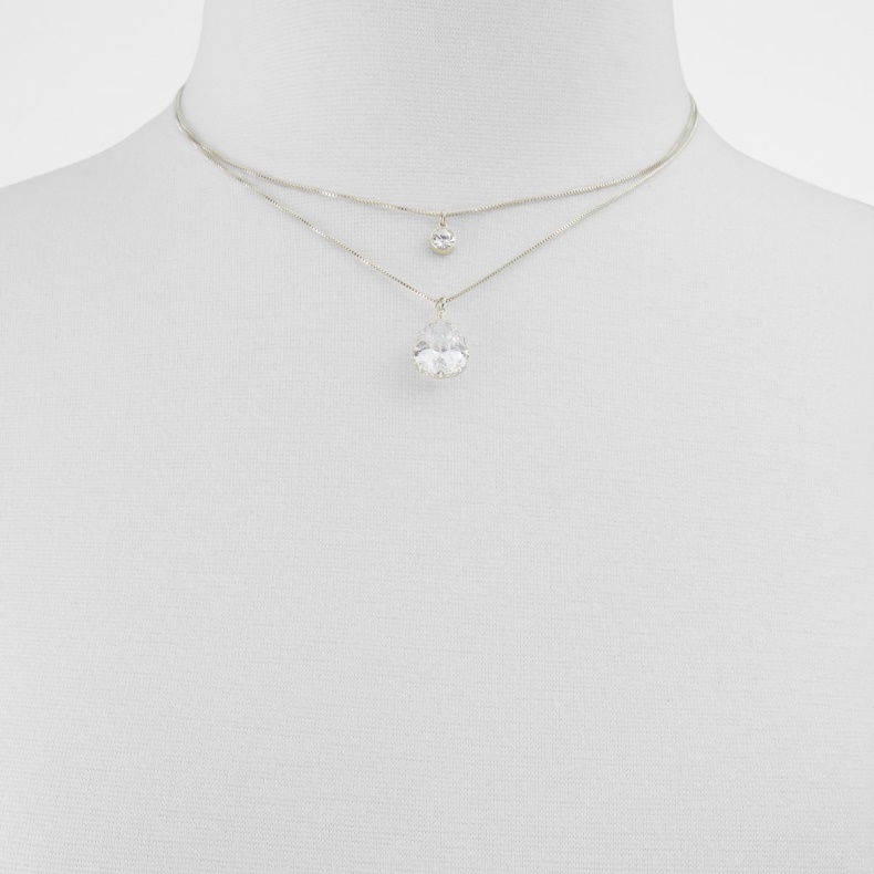 Fashion Aldo Sølv-klar Multi Beauceronee Halskæde