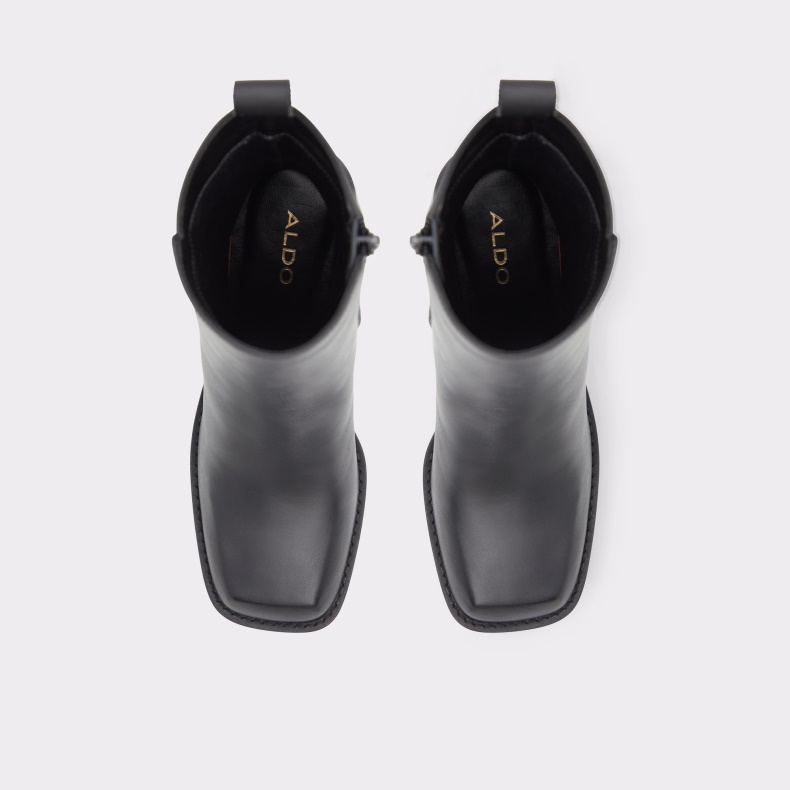 Mode Sort Ny Ankomst Benrubin Ankelstøvle Blokhæl Aldo