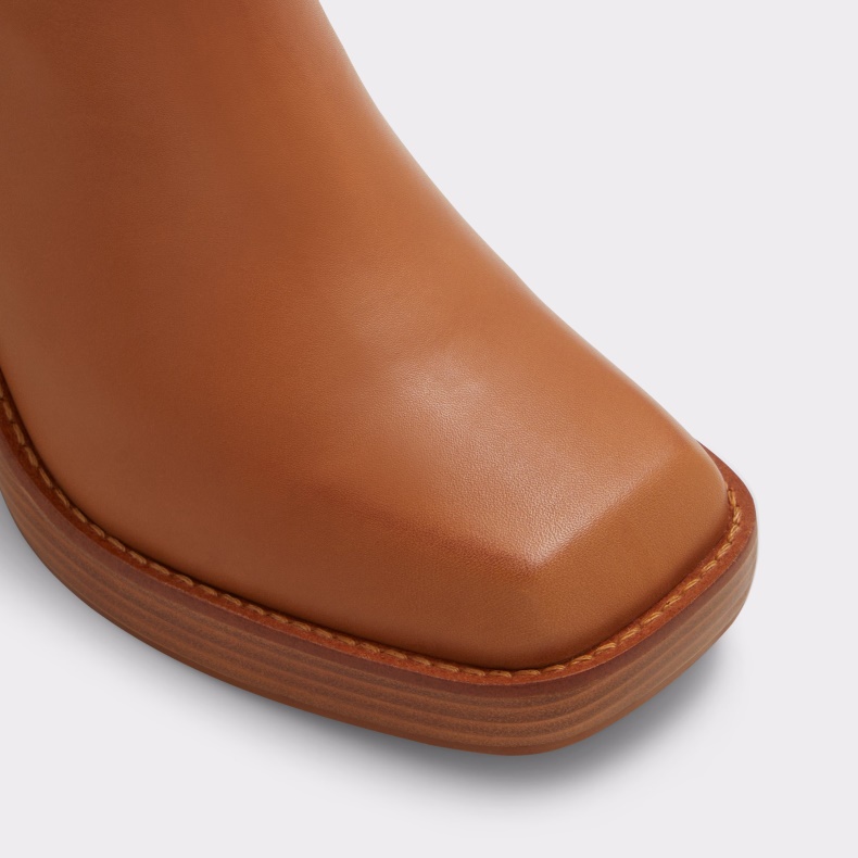 Aldo Ny Ankomst Benrubin Ankelstøvle Blokhæl Cognac Mode
