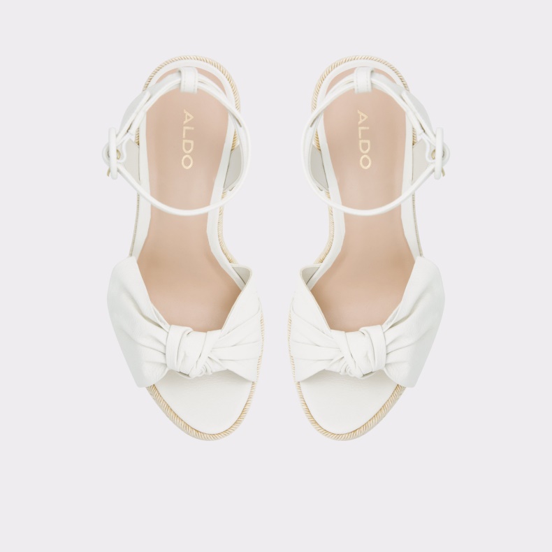 Hvid Aldo Fashion Besch Kile Sandal Kilehæl