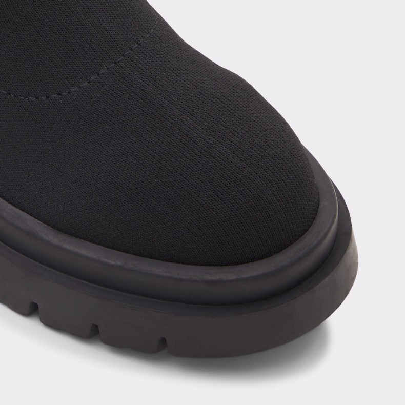 Fashion Aldo Sort Bigact Sok Støvle Lug Sål