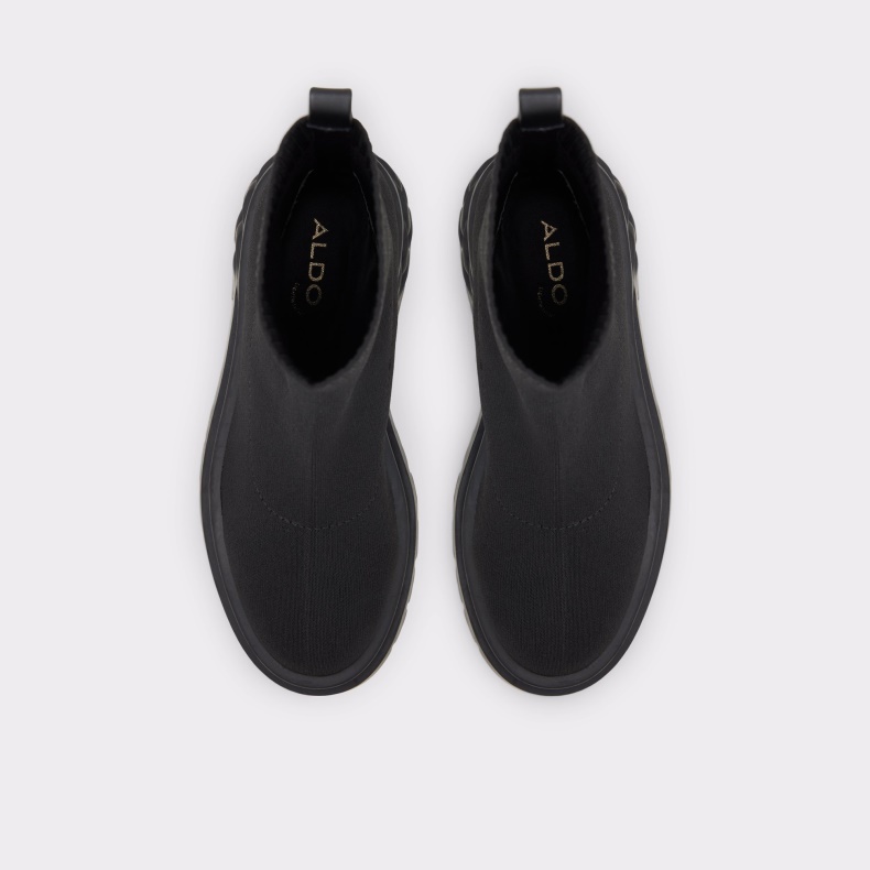 Fashion Aldo Sort Bigact Sok Støvle Lug Sål