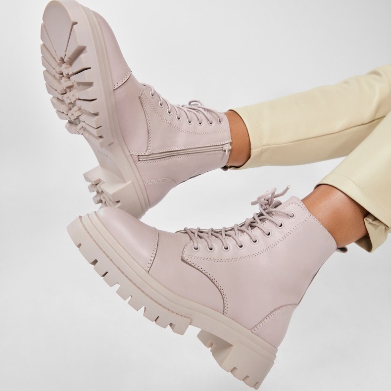 Mode Aldo Bigmark Kampstøvler Lugsål Grå