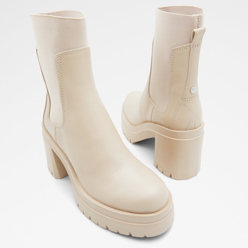 Aldo Bigmood Chelsea Boot Lug Sål Beige Mode