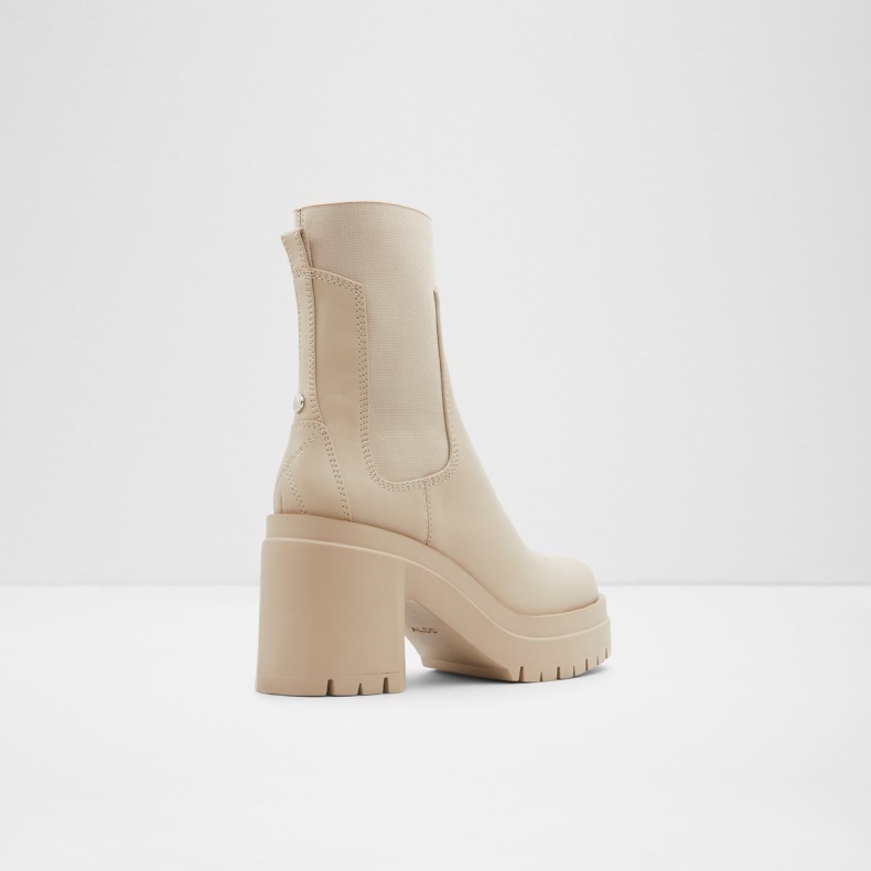 Aldo Bigmood Chelsea Boot Lug Sål Beige Mode