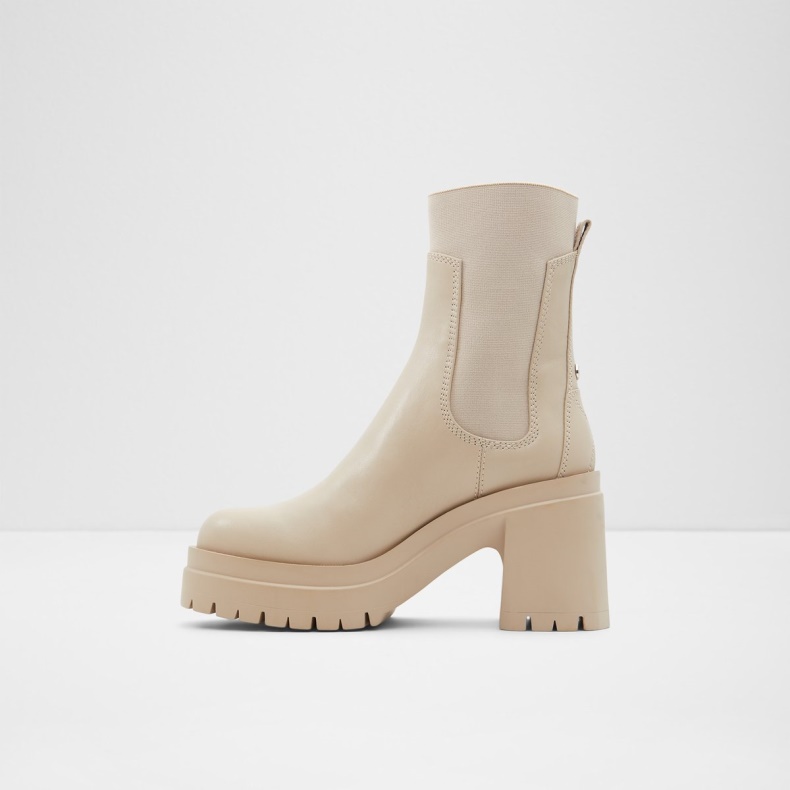 Aldo Bigmood Chelsea Boot Lug Sål Beige Mode