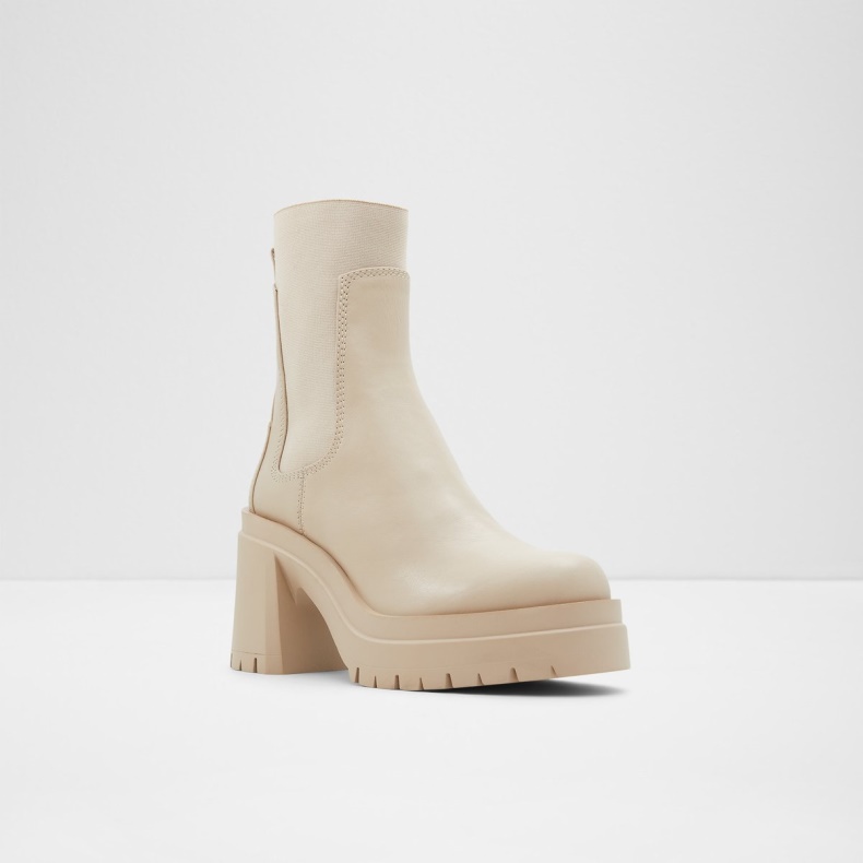 Aldo Bigmood Chelsea Boot Lug Sål Beige Mode