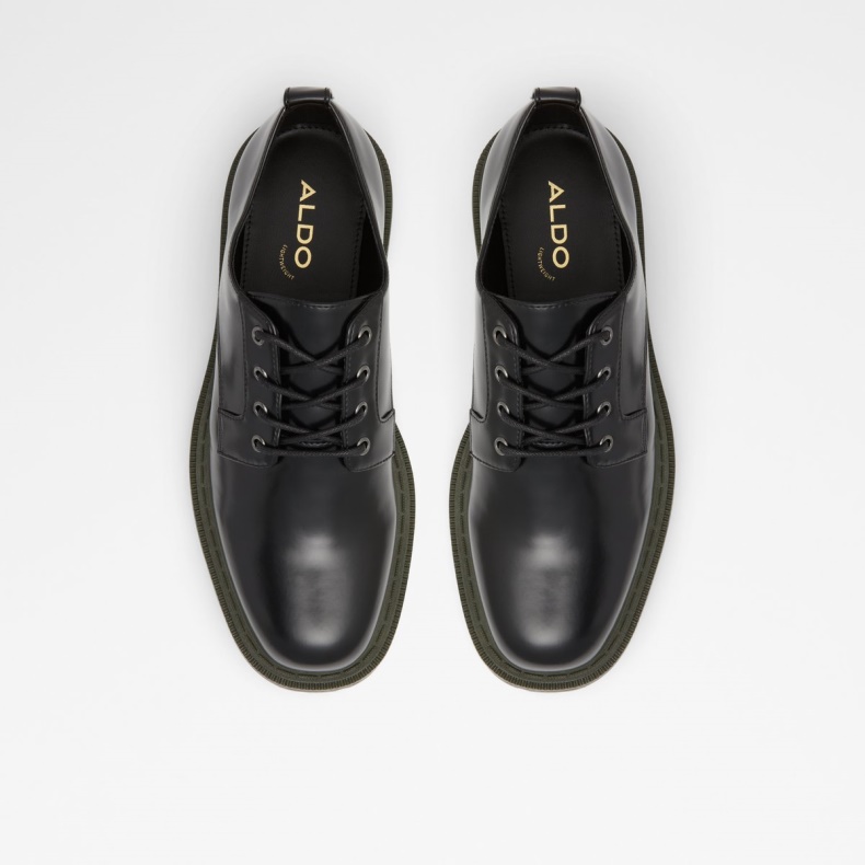 Sort Syntetisk Skinnende Mode Aldo Bigmove Oxford Skosål