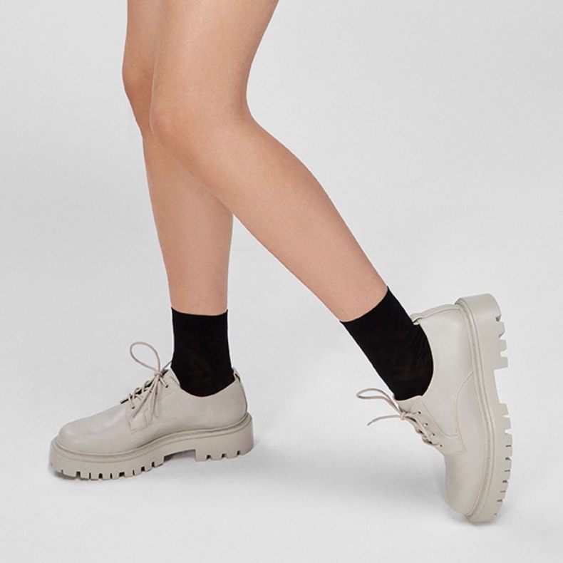 Fashion Aldo Bigmove Oxford Skosål Lysegrå