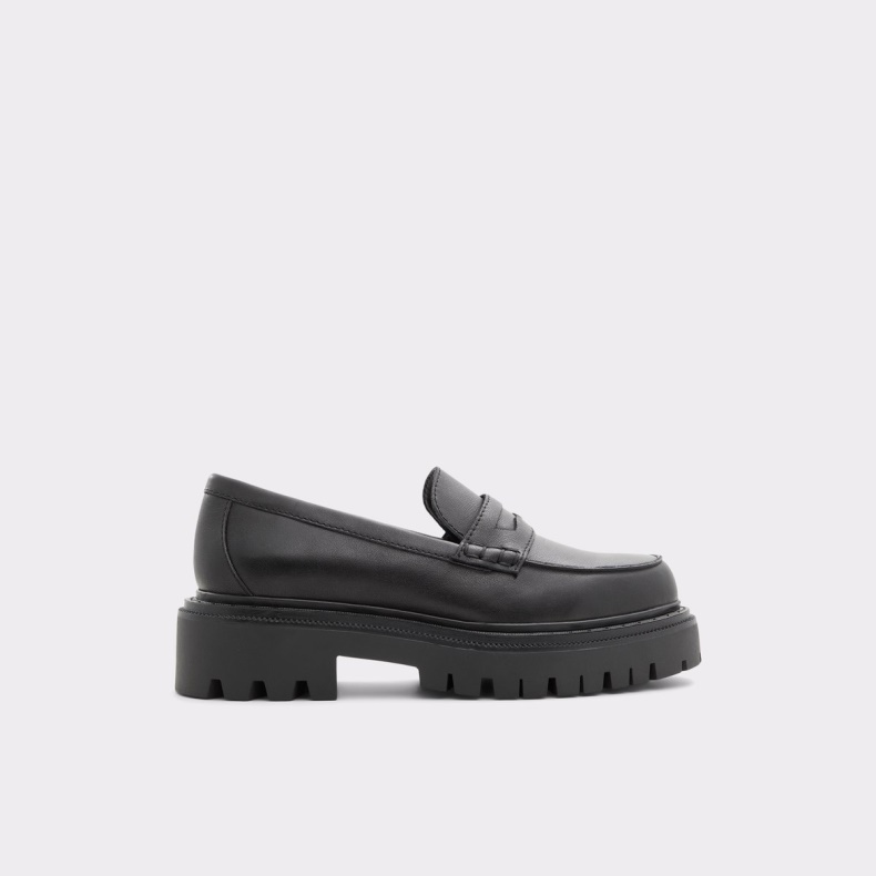 Aldo Fashion Bigstrut Loafer Lug Sål Sort
