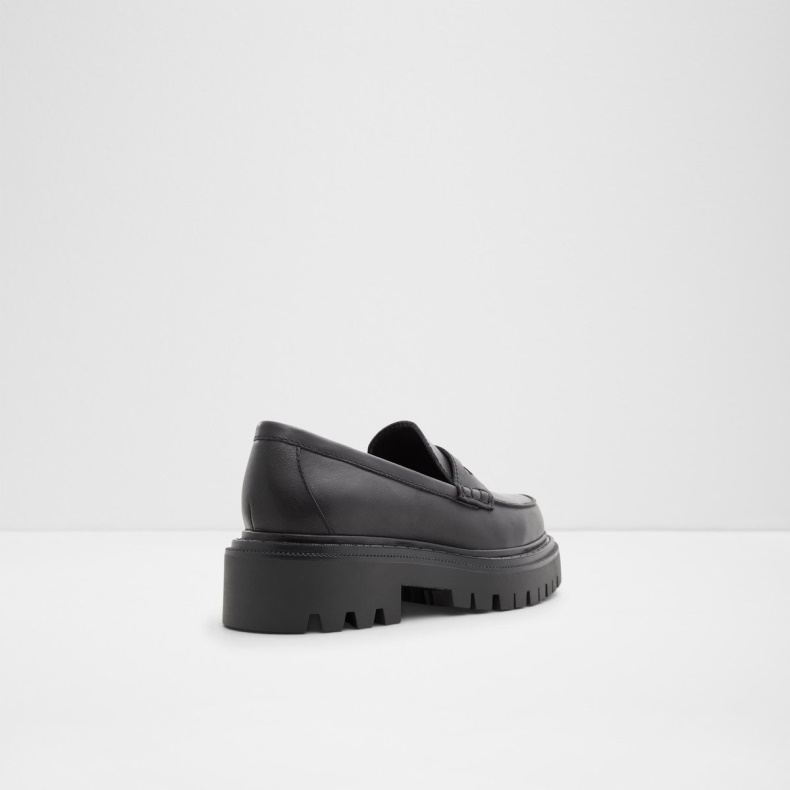 Aldo Fashion Bigstrut Loafer Lug Sål Sort