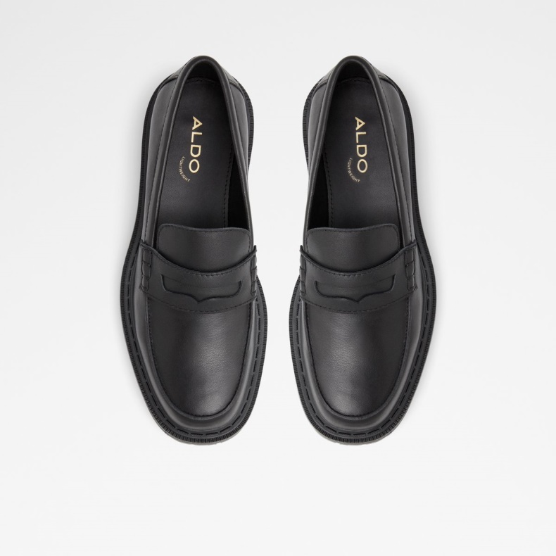 Aldo Fashion Bigstrut Loafer Lug Sål Sort