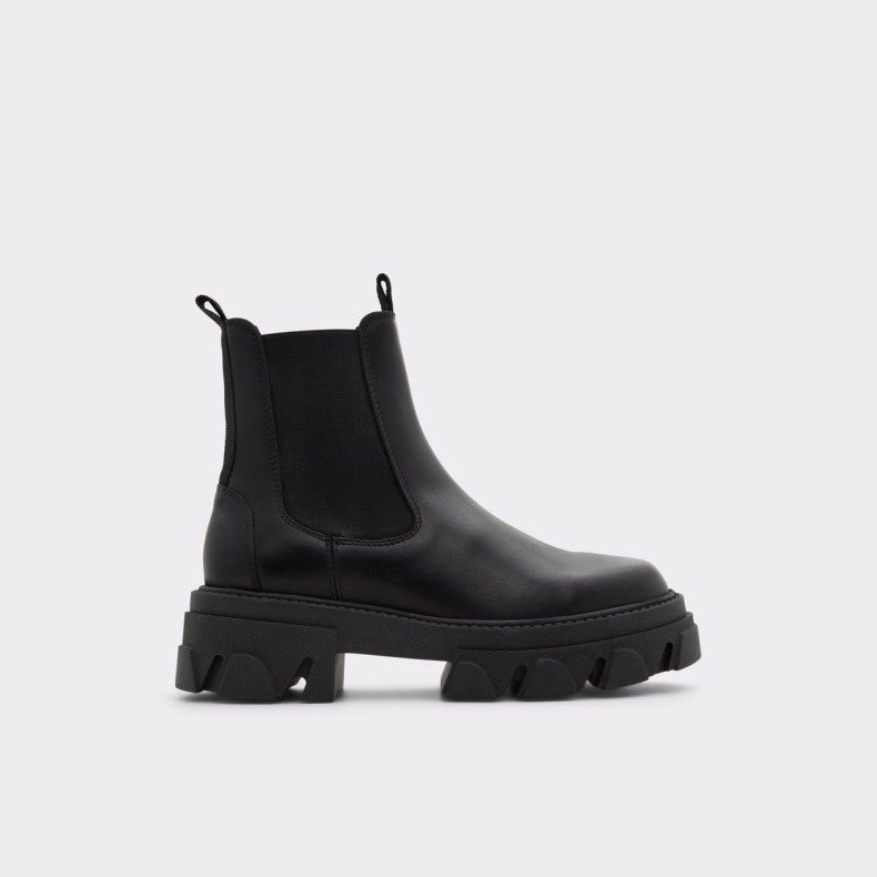 Aldo Bigtrek Chelsea Boot Lug Sål Sort Mode