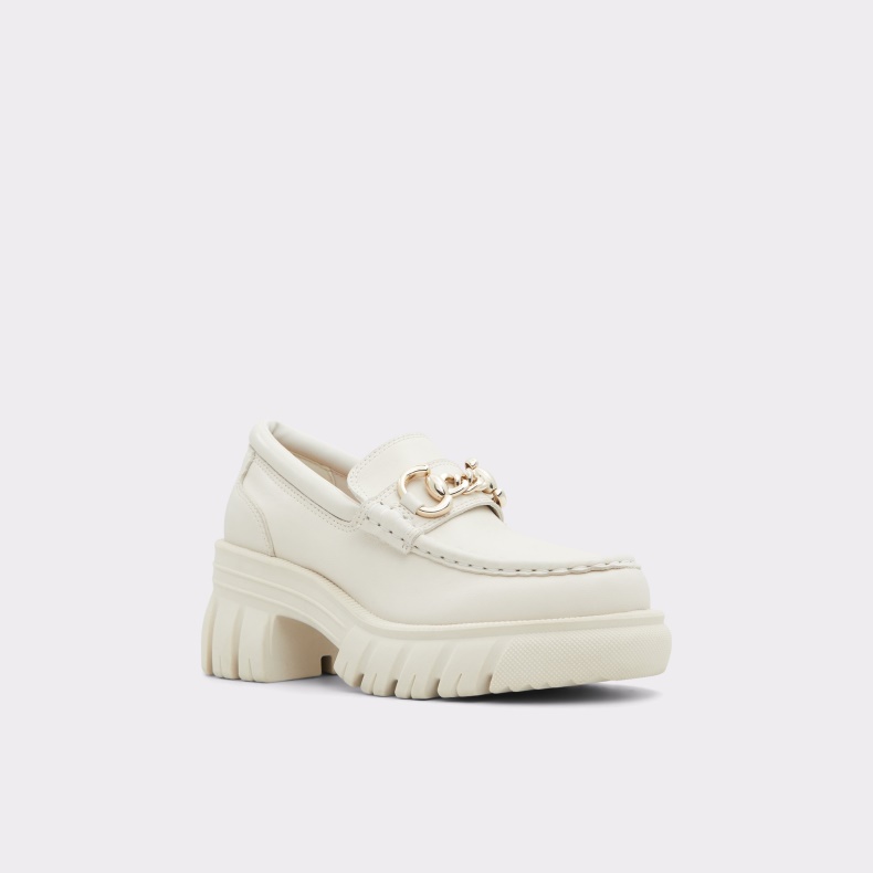 Mode Hvid Aldo Bigwalk Loafer Lug Sål
