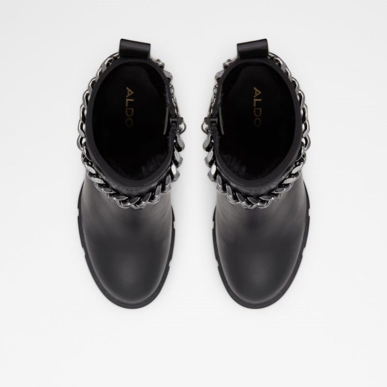 Mode Sort Læder Glat Aldo Bolder