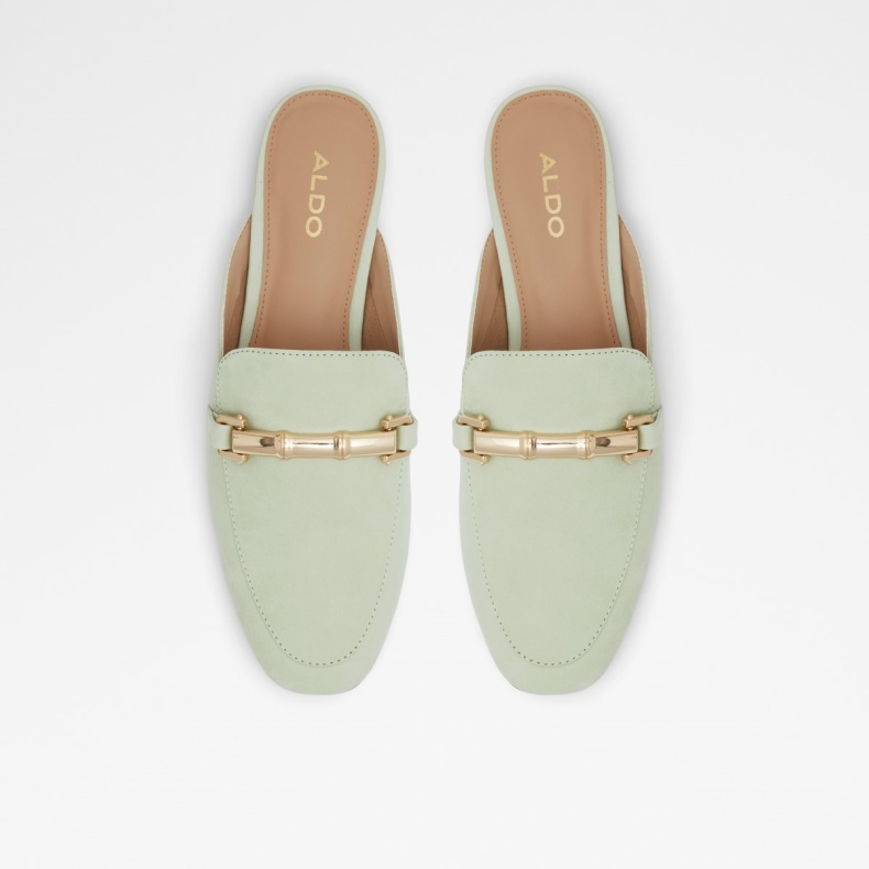 Mode Lysegrøn Boski Muldyr Loafer Blokhæl Aldo