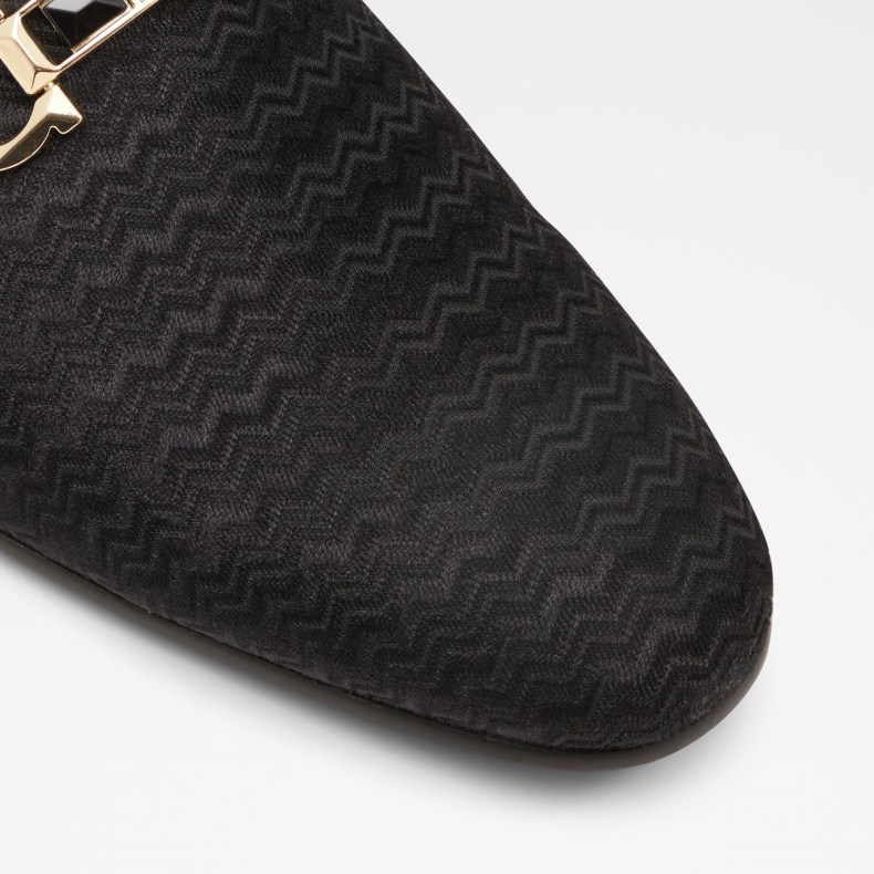 Mode Sort Tekstil Fløjl Aldo Lav Lager Sløjfe Loafer