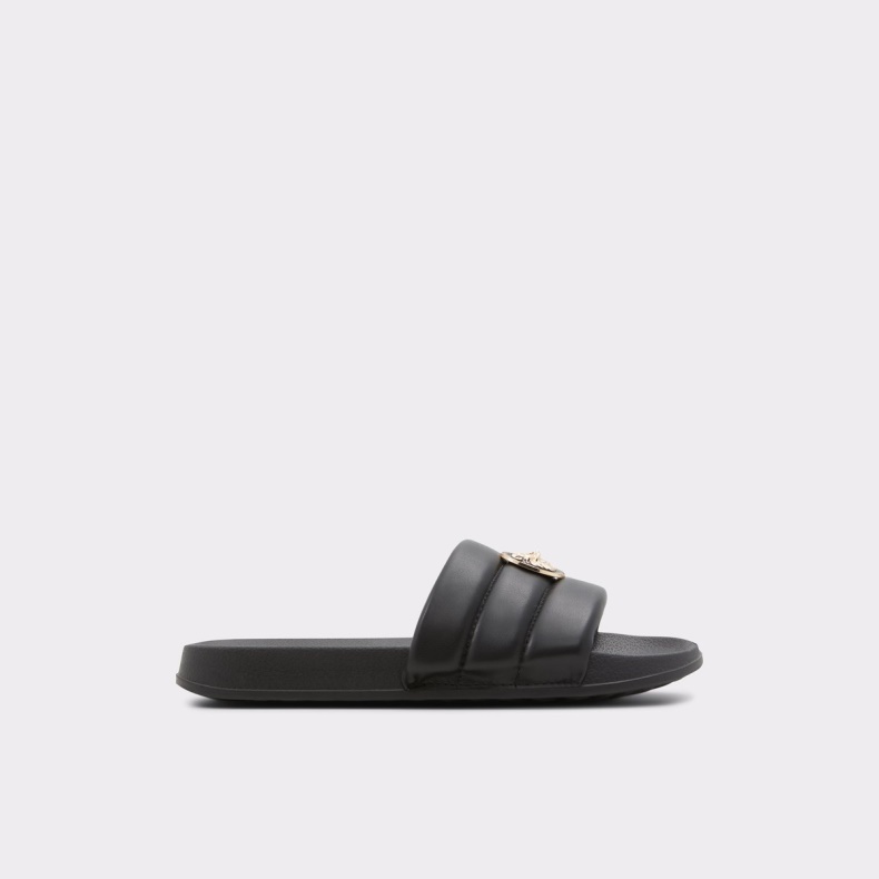 Sort-guld Multi Brerra Flad Sandal Aldo Mode