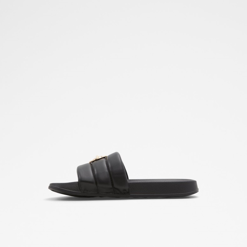 Sort-guld Multi Brerra Flad Sandal Aldo Mode