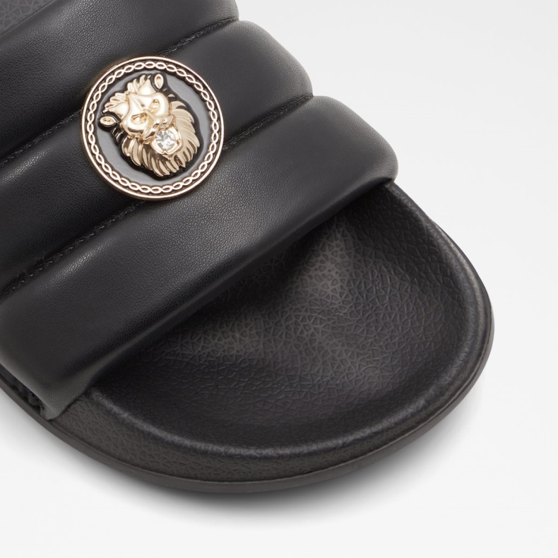 Sort-guld Multi Brerra Flad Sandal Aldo Mode