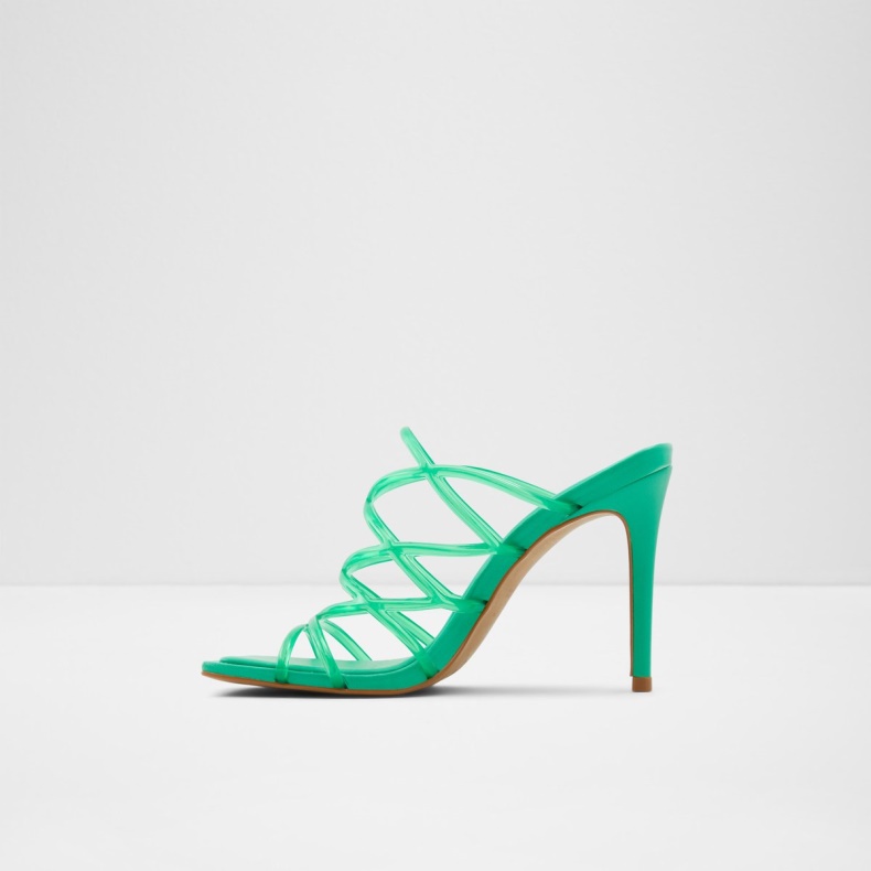 Aldo Brigette Strappy Sandal Stilethæl Grøn Mode