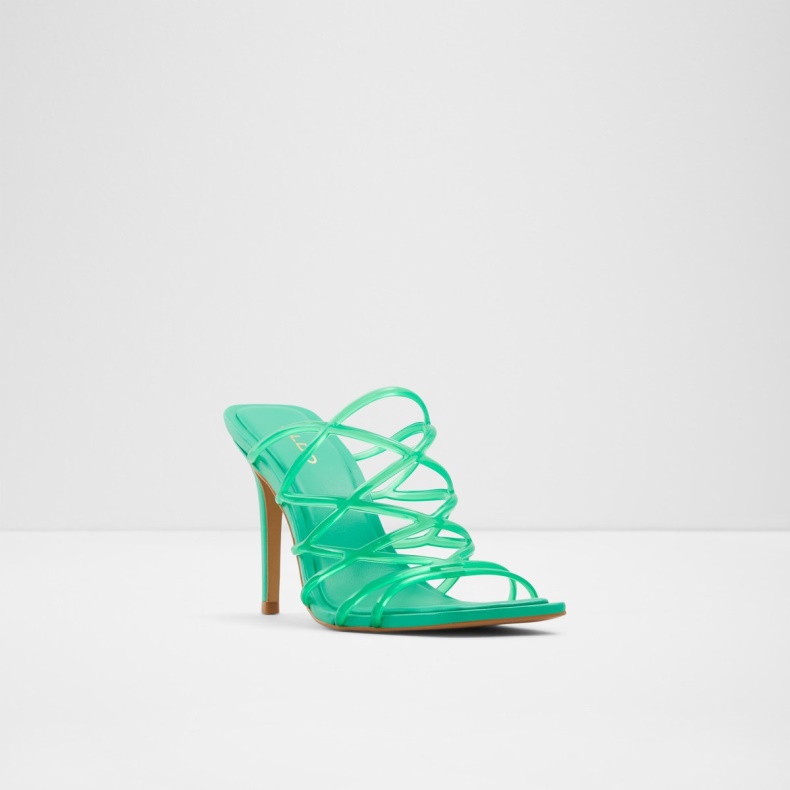 Aldo Brigette Strappy Sandal Stilethæl Grøn Mode