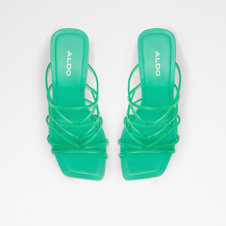 Aldo Brigette Strappy Sandal Stilethæl Grøn Mode